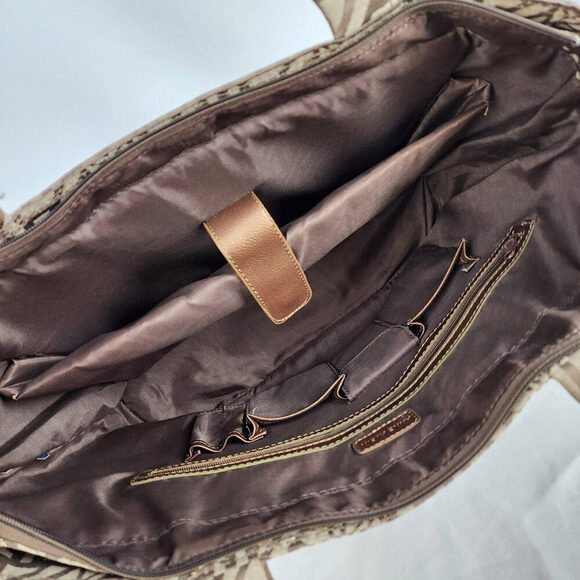Anne Klein Brown Monogram Computer Case - Picture 6 of 7